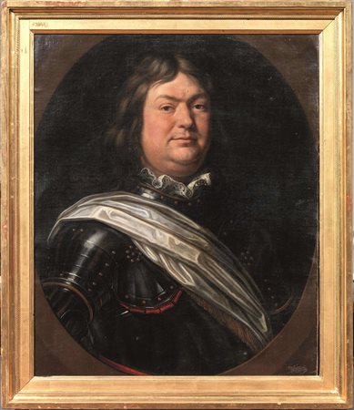 Scuola genovese, sec. XVIIIRITRATTO DI CAVALIERE IN ARMATURA ENTRO OVALE...