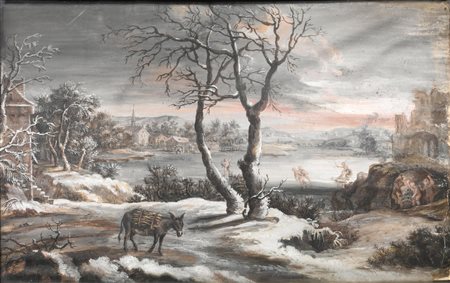 Scuola francese, sec. XVIIIALLEGORIA DELL'ESTATE ALLEGORIA DELL'INVERNOcoppia...