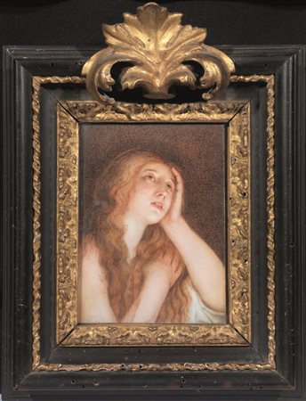 Scuola bolognese, secc. XVII-XVIIIMADDALENAolio su avorio, cm 13x10