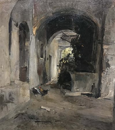 Casciaro Giuseppe (Ortelle, LE 1863 - Napoli 1941)Paesaggio 1913