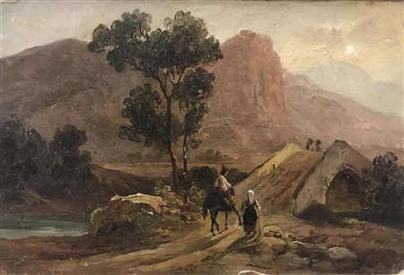 Pitloo Antonio Sminck (Arnhem 1790 - Napoli 1837)Il ponte di Cava 