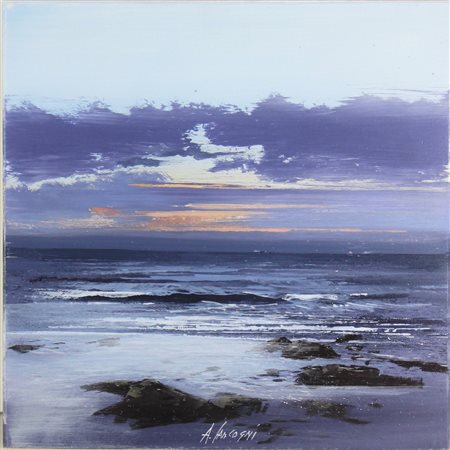 CANCOGNI  AGOSTINO Lucca 1950 “Spiaggia di sera” 