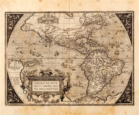 America - Cartografia - Ortelius, Abraham - Americae sive novi orbis nova descriptio