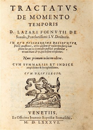 Giuridica - Fenucci, Lazzaro - Tractatus de momento temporis