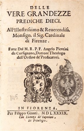 Religioso - Pientini, Angelo - Delle vere grandezze prediche dieci