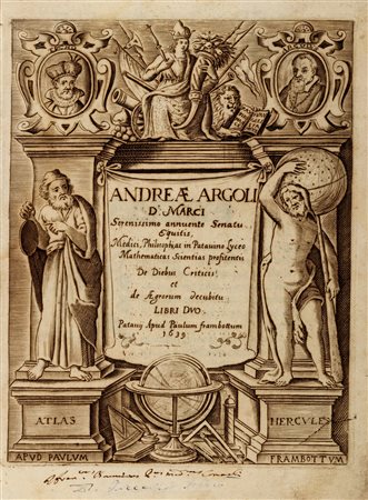 Astrologia - Medicina - Argoli, Andrea - De diebus criticis et de aegrorum decubitu libri duo