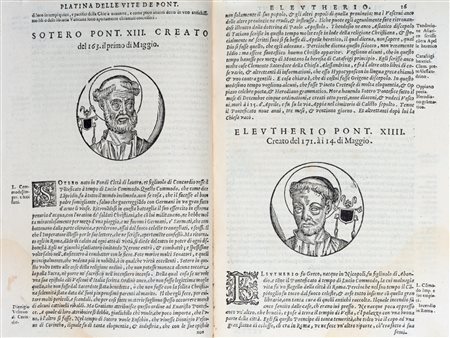 Religioso - Platina, Bartolomeo - Briffault, Eugene - Historia delle vite dei Sommi Pontefici