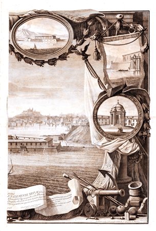 Ancona - Vanvitelli, Luigi - Vasi, Giuseppe - Veduta prospettica del porto di Ancona