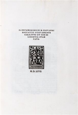 Boccaccio, Giovanni - Il Decameron