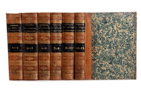 Ercolano - Maréchal, Sylvain - Antiquités d'Herculanum, ou les plus belles peintures antiques, et les marbres, bronzes, meubles, etc. etc. trouvés dans l'excavations d'Herculanum, Stabia et Pompeia.