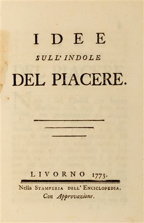 Verri, Pietro - Idee sull'indole del piacere