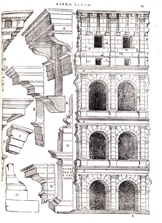 Architettura - Serlio, Sebastiano - Libro primo d'Architettura