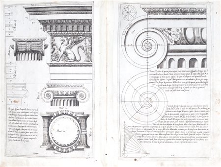 Architettura - Vignola, Giacomo Barozzi da - Regola delli cinque ordini d'architettura 