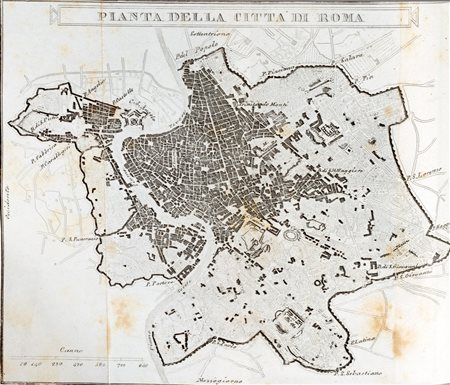 Roma - Nibby, Antonio - Itinéraire de Rome