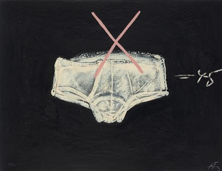 Antoni Tapies "Roba Interior" 1972acquaforte e carborundumcm 58,5x71Firmata e
