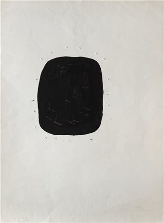 Lucio Fontana "Concetto spaziale" 1963
serigrafia con buchi
cm 70x50
Firmata e n
