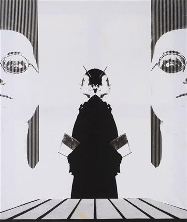 Aldo Tagliaferro "Natura morta con donna + ragazzo + piano + mezzo retino, 4° ve