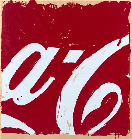 Mario Schifano "Coca Cola" 1962
serigrafia a colori stampata su carta Kraft
cm 1