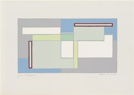 Mario Radice "Senza titolo" 
litografia
cm 32,5x47,5
Firmata e iscritta prova di