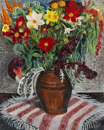 Géza Vörös "Natura morta" 1935
olio su tela
cm 100x80
Firmato e datato in basso