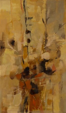 Giuseppe Ajmone "Pallido sole" 1959
olio su tela
cm 162x96,5
Firmato e datato 59