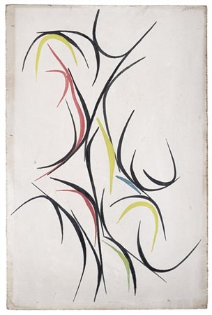 Gianni Dova "Geometria nucleare" 1950tempera su tavolacm 33x22ProvenienzaGa