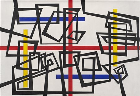 Roberto Crippa "Geometrico" 1950
olio su tavola
cm 118x172
Firmato e datato 950