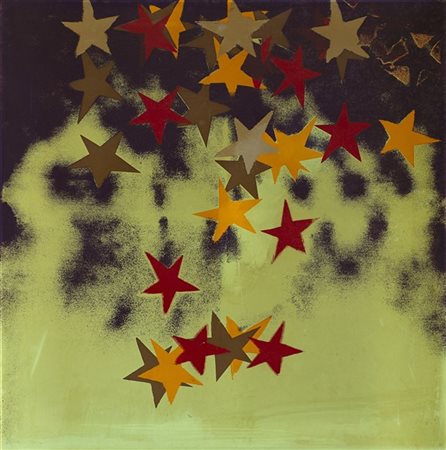 Mario Schifano "Senza titolo" seconda metà anni '70
serigrafia su tela monotipo