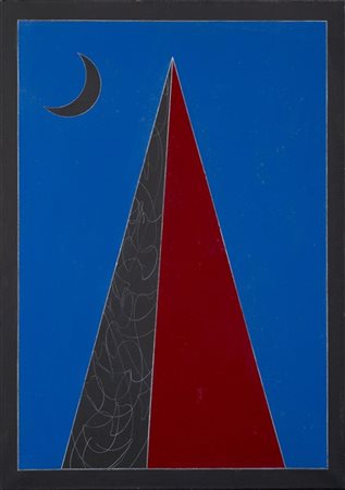 Franco Angeli "Cuneo" 1988
smalto e tecnica mista su tela
cm 70x59
Firmato e tit