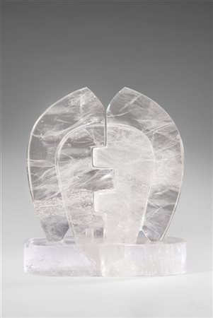 Andrea Cascella "Promessa" 1986cristallo di Roccacm 25x22x10Siglata A.C.Par