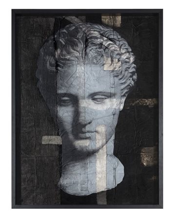 Luca Pignatelli "Senza titolo" 2015
tecnica mista, collage di garze, stoffe, car