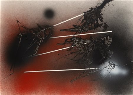 Emilio Scanavino "Senza titolo" olio e tecnica mista su cartoncino cm 68x96Provenienza