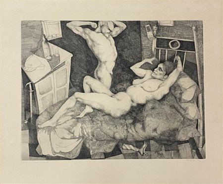 Ugo Attardi “Pizzarro e l’amore” 1971