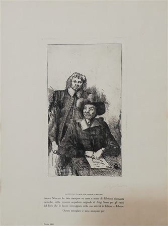 Aligi Sassu “I Promessi sposi: Renzo e lo scrivano”