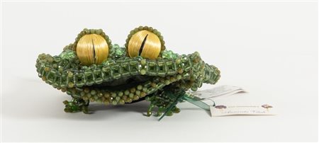 ANNARITA VITALI Borsa handmade a forma di Rana interamente lavorata con...