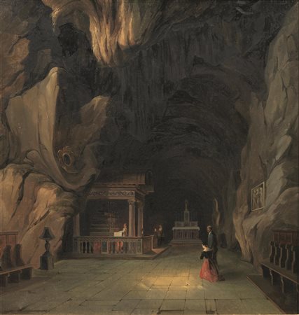 Vincenzo Abbati(Napoli 1803 - Firenze 1866)SANTUARIO DI SANTA ROSALIA DENTRO...