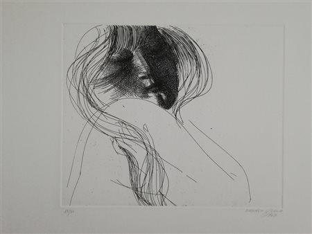 Emilio Greco, "Donna allo specchio", 1967