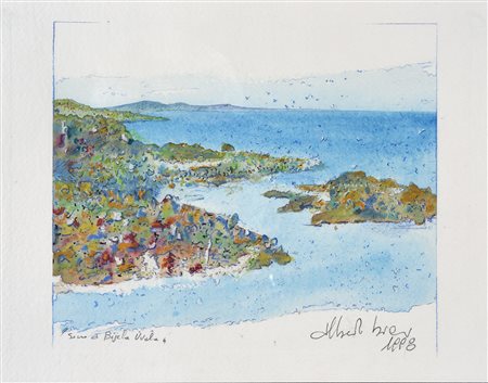 Alberto Biasi, “Sono a Bijela Uvala”, “Scogli a Zelena Laguna”, 1998