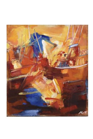 Luigi Marotti, "Mattino al porto", 2019