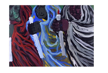 Saverio Terruso, "Donne in processione", 1978