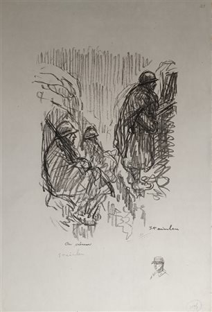 Steinlen Theophile Alexandre - Au Creneau
