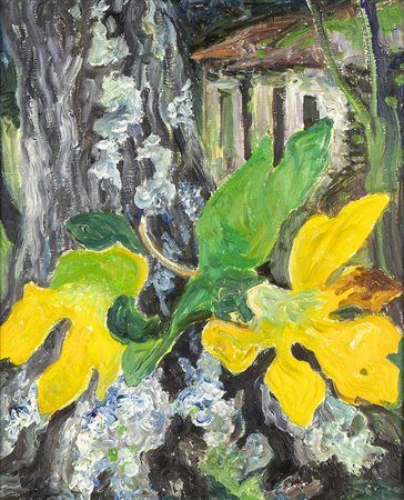 CARLO LEVI (Torino, 1902 - Roma, 1975): Tempietto di Esculapio al giardino del lago