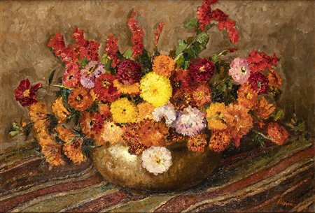 PASQUAROSA MARCELLI (Anticoli Corrado, 1896 - Camaiore, 1973): Vaso di fiori, 1936