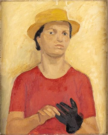 EMANUELE CAVALLI (Lucera, 1904 - Firenze, 1981): Ritratto di Vera, Anni ‘40