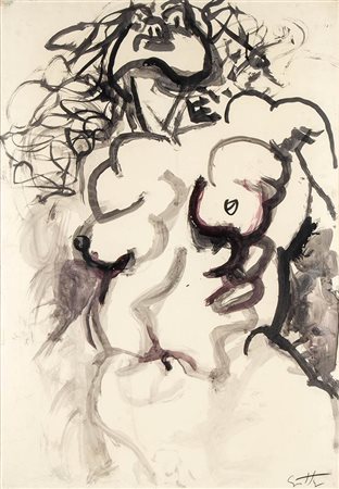 RENATO GUTTUSO (Bagheria, 1911 - Roma, 1987): Nudo di donna, 1961