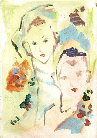 ERNESTO TRECCANI (Milano, 1920 - 2009): Due ritratti di donna 