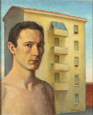 AURELIO BULZATTI (Argenta, 1954): Ritratto d’uomo