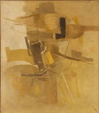 PIERO SADUN (Siena, 1919 - 1974): Spazio plastico 375, 1958