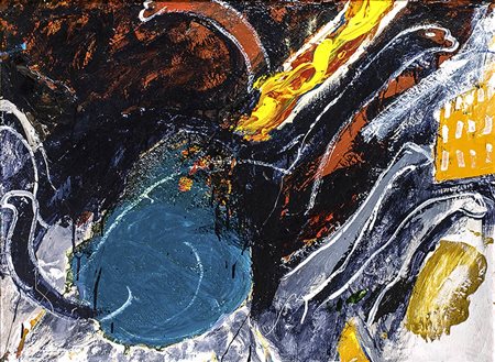 MARIO SCHIFANO (Homs, 1934 - Roma, 1998): Dinosauri, prima metà degli anni ‘90