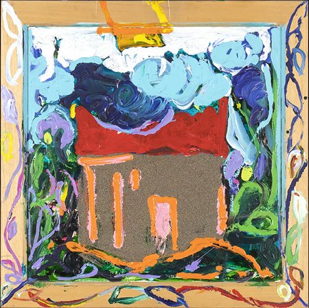 MARIO SCHIFANO (Homs, 1934 - Roma, 1998): Casa 